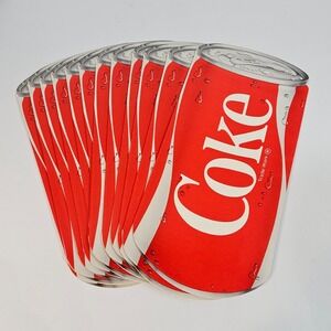 Coke is it! Coca-Cola Can Shaped Brochure Lot of 12 Advertising 1984 Olympics 8"